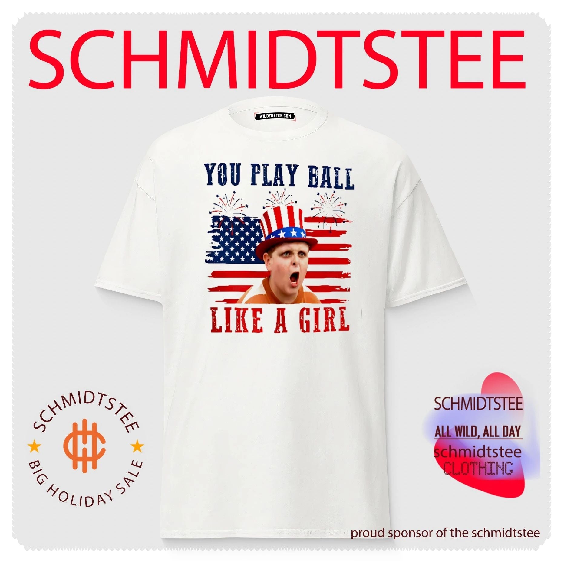 The Sandlot You Play Ball Like A Girl 4th Of July shirt