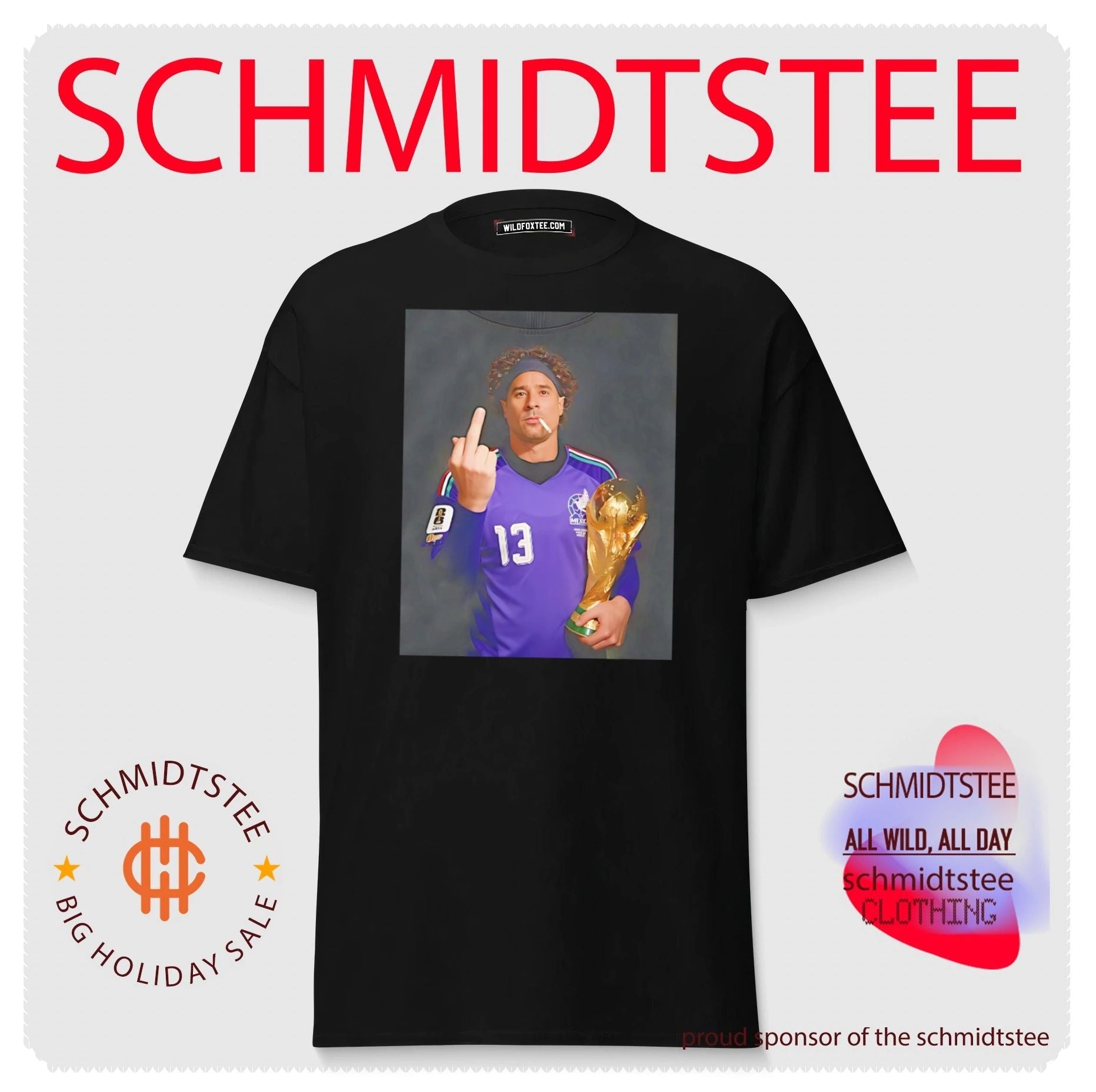Memo Ochoa middle finger 2026 World Cup Champions trophy shirt
