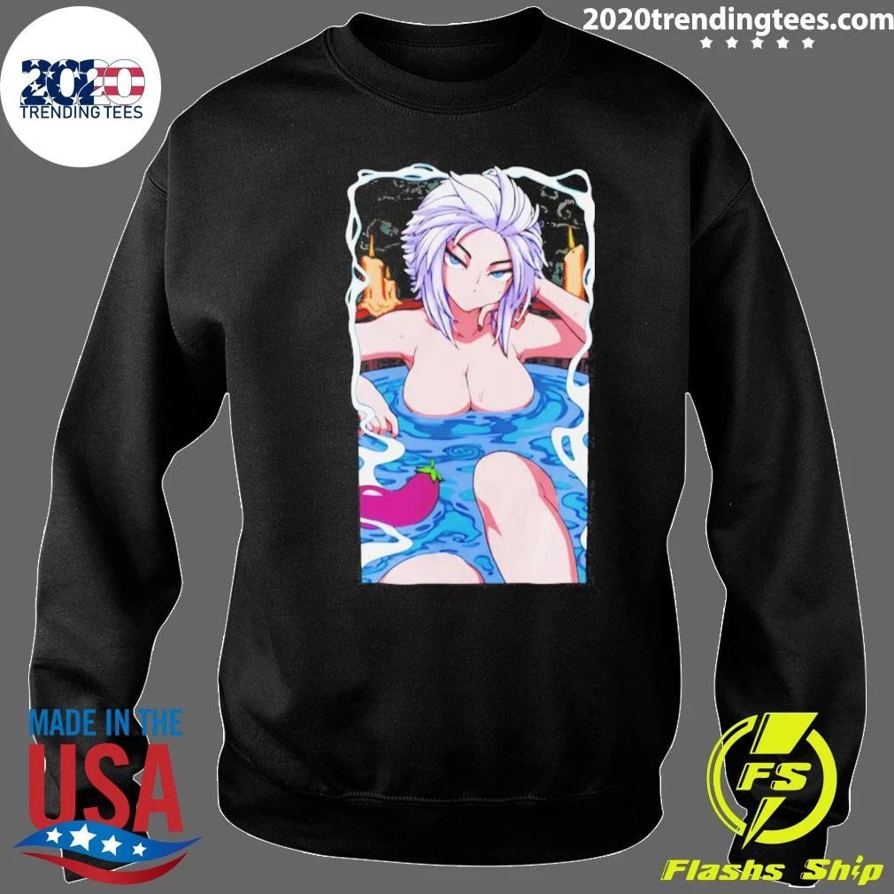 Anime Hot Spring Girl Graphic Shirt