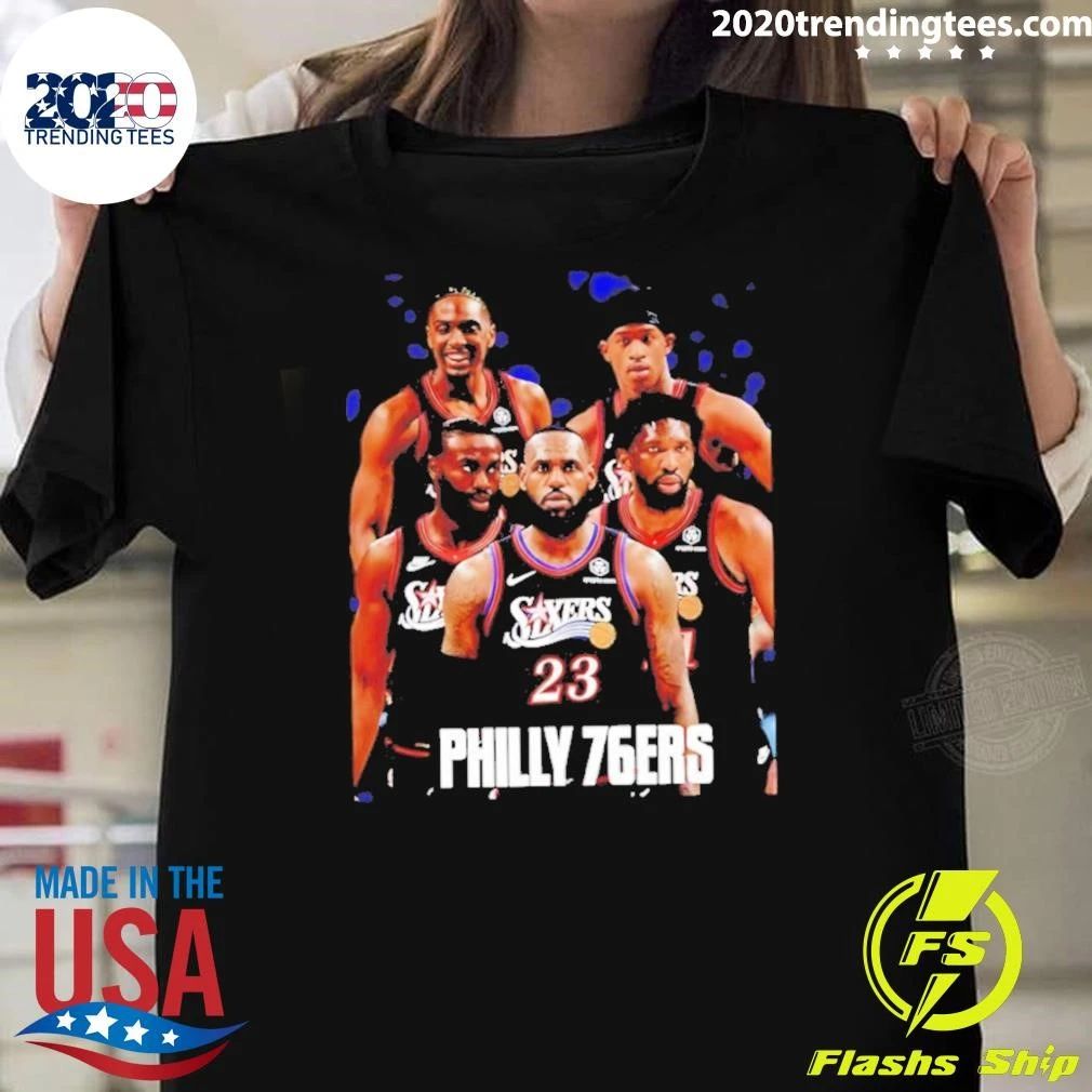 Philadelphia 76ers Big Five Graphic Shirt