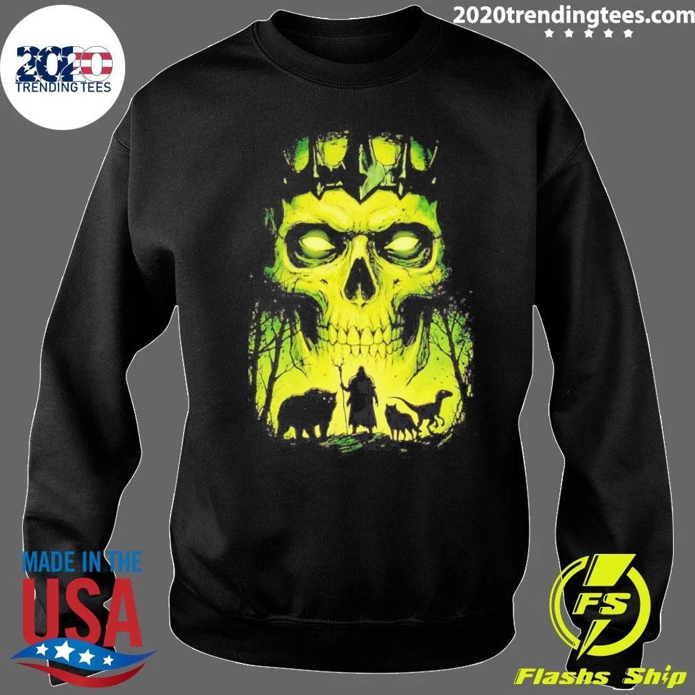 Lych vs Druid Fantasy Dark Art Necromancer shirt