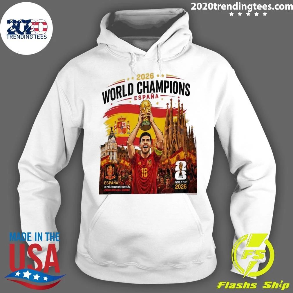 Spain World Cup 2026 Champions, España Football Fan Shirt
