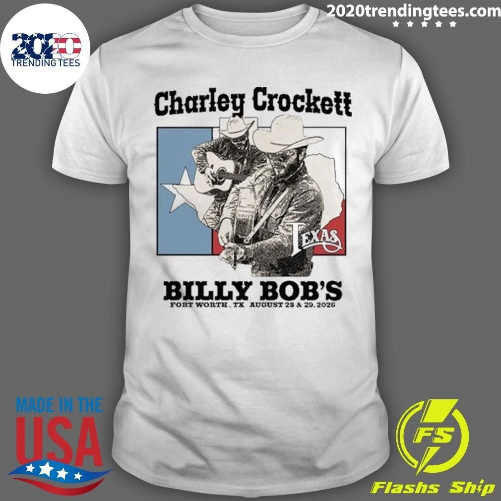 Charley Crockett Fort Worth Billy Bob’s Texas August 28-29 2026 Shirt