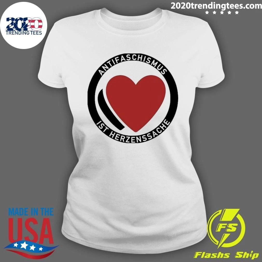 Antifaschismus Ist Herzenssache Antifa Shirt