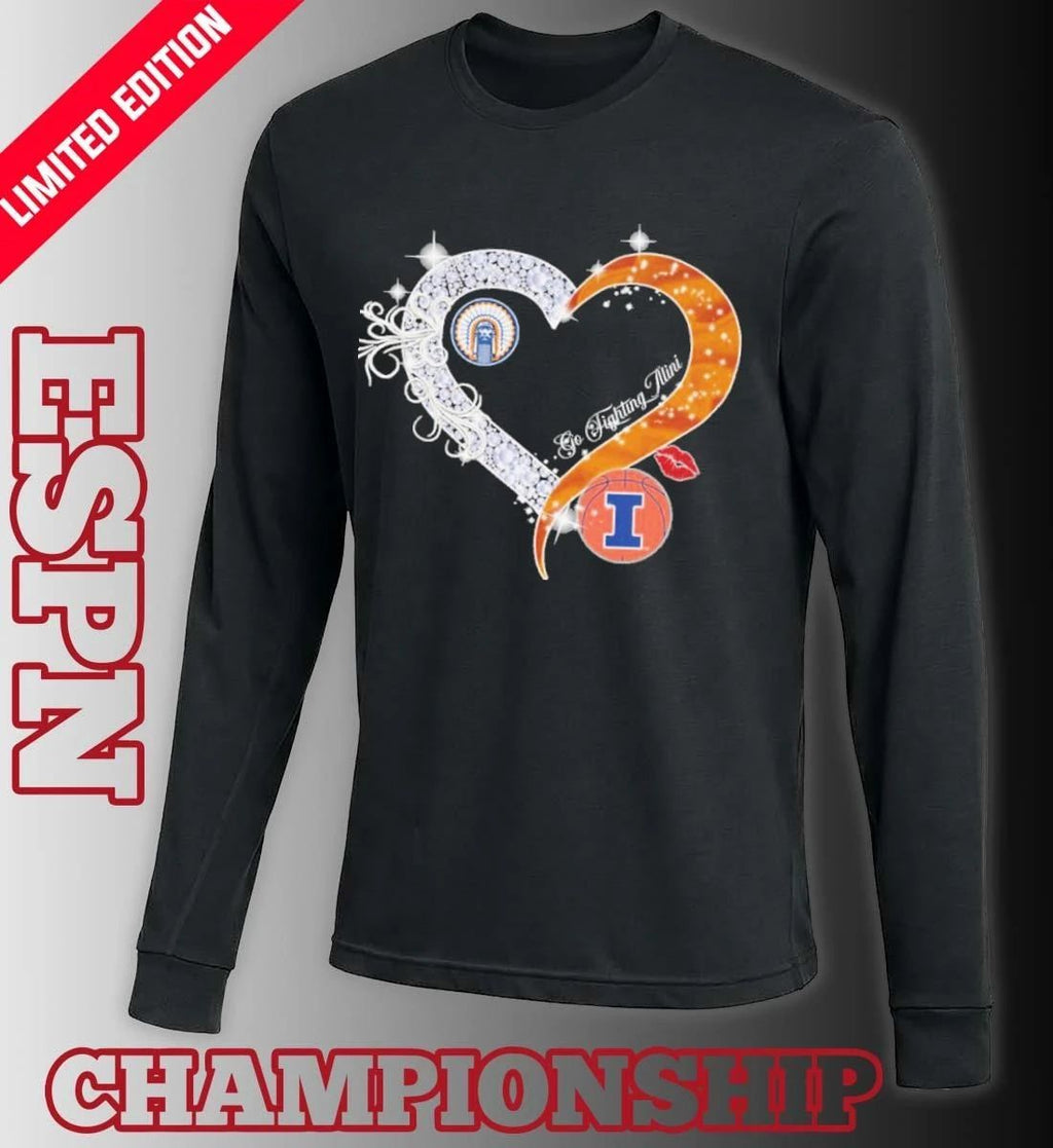 Heart Illinois Fighting Illini Men’s Final Four 2026 Shirt