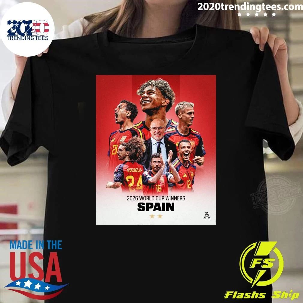 Spain Are Men’s World Cup Winners For The Second Time, 2026 World Cup Winners Spain Shirt
