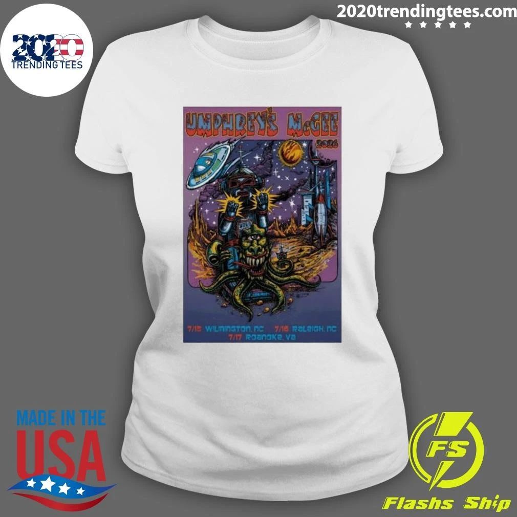 Umphrey’s McGee July 15-17 2026 Raleigh NC Shirt