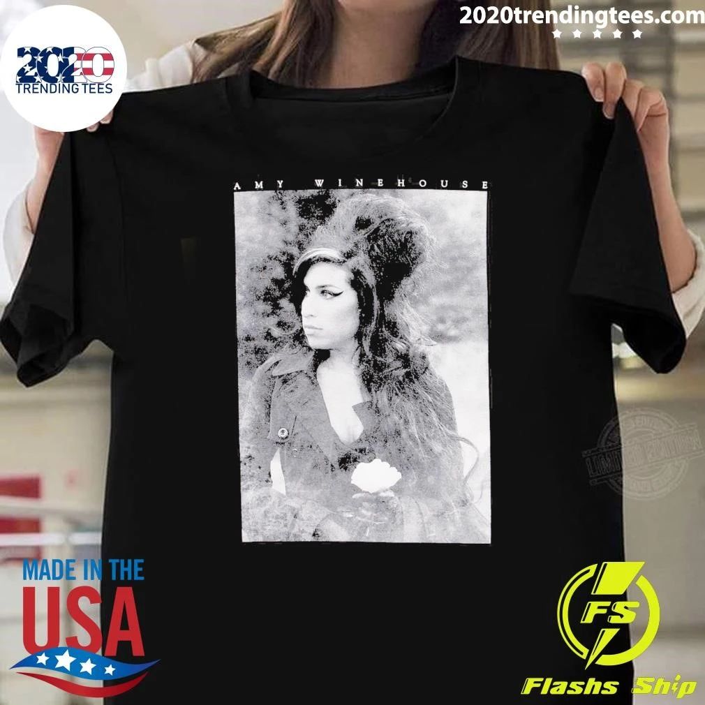 Amy Winehouse Flower Tee Shirt