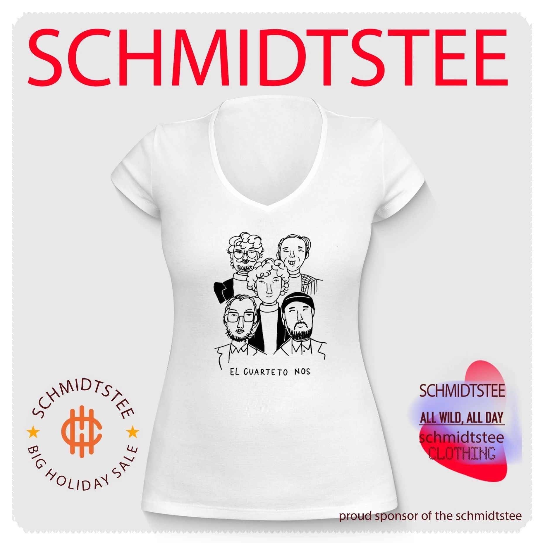 El Cuarteto de Nos Uruguay members doodle shirt