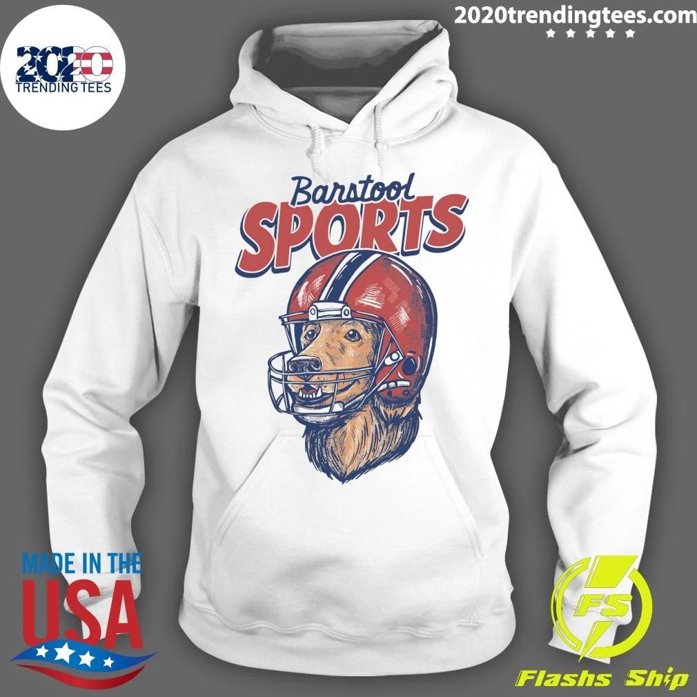 Barstool Sports Helmet Dog Pocket Tee Shirt