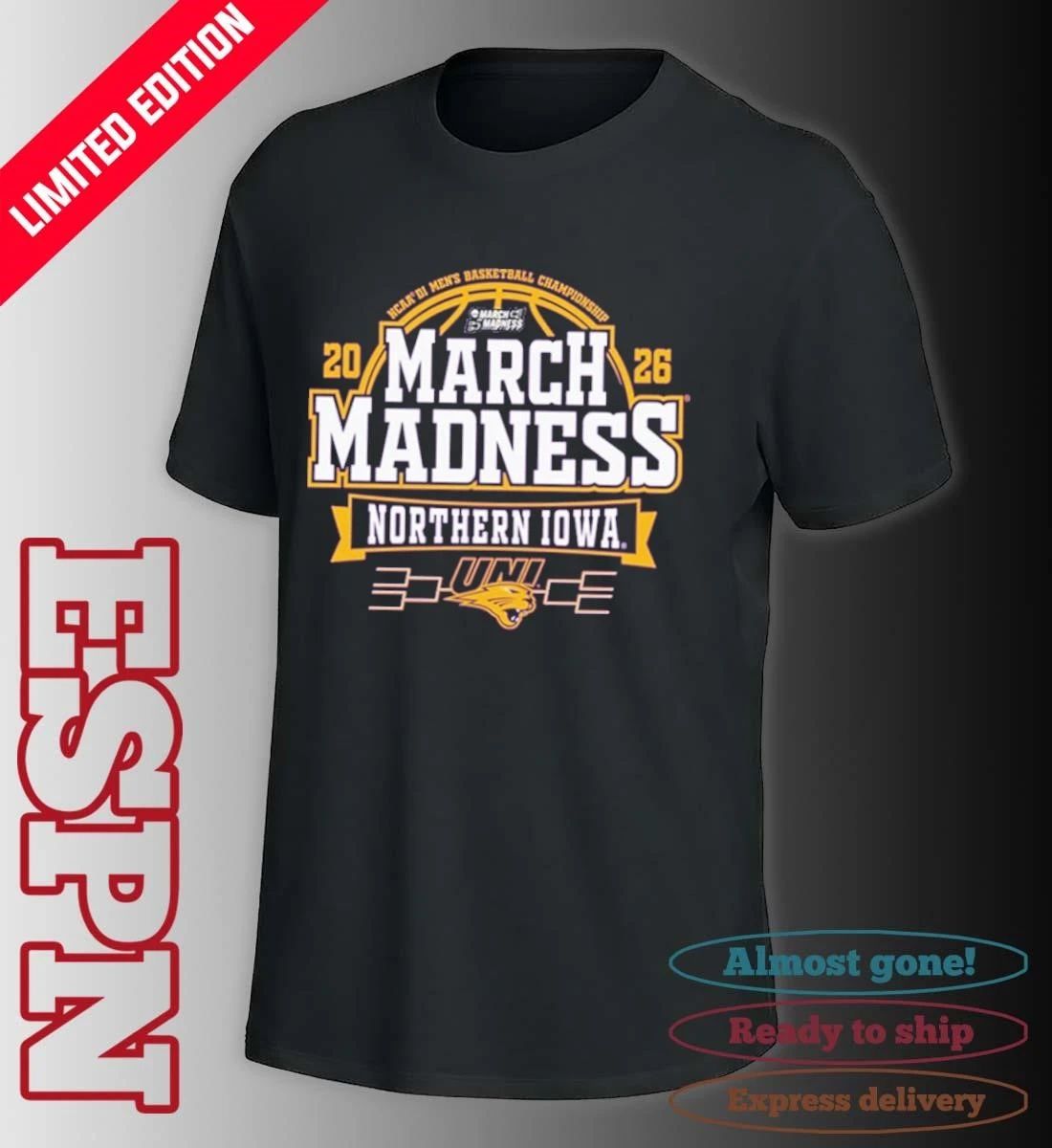 Northern Iowa Panthers 2026 Men’s Basketball March Madness Bound Shirt