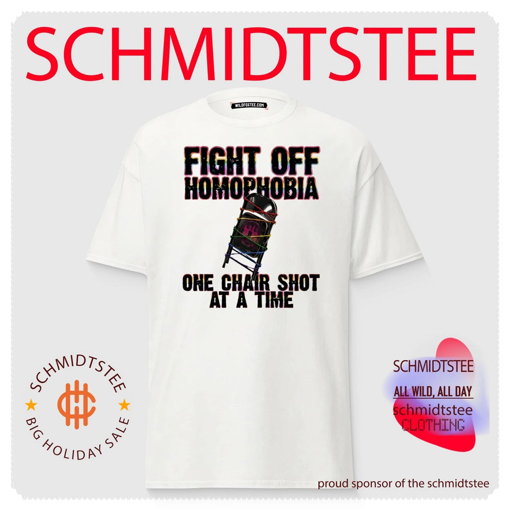 Fight off homophobia one chair shot at a time shirt
