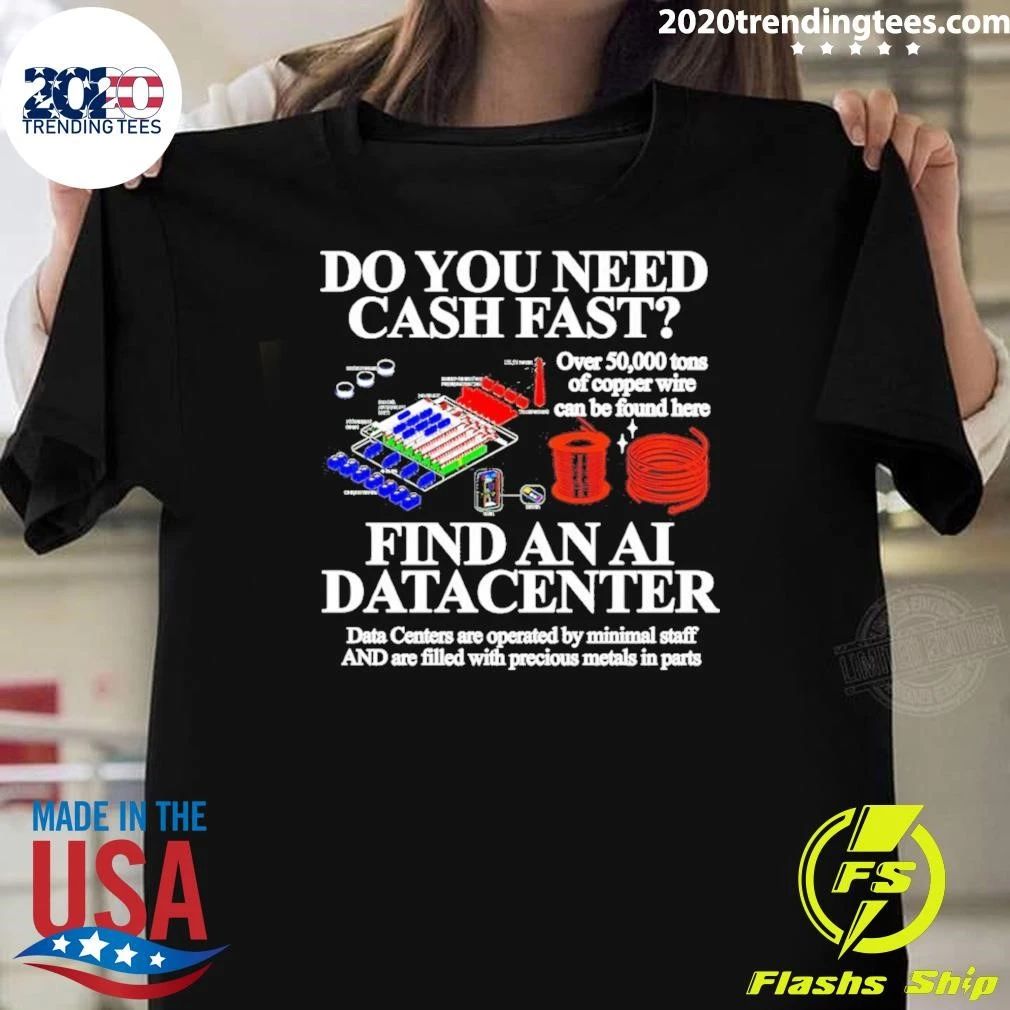 Data Center Metal Theft Infrastructure Do You Need Cash Fast Find An Ai Shirt