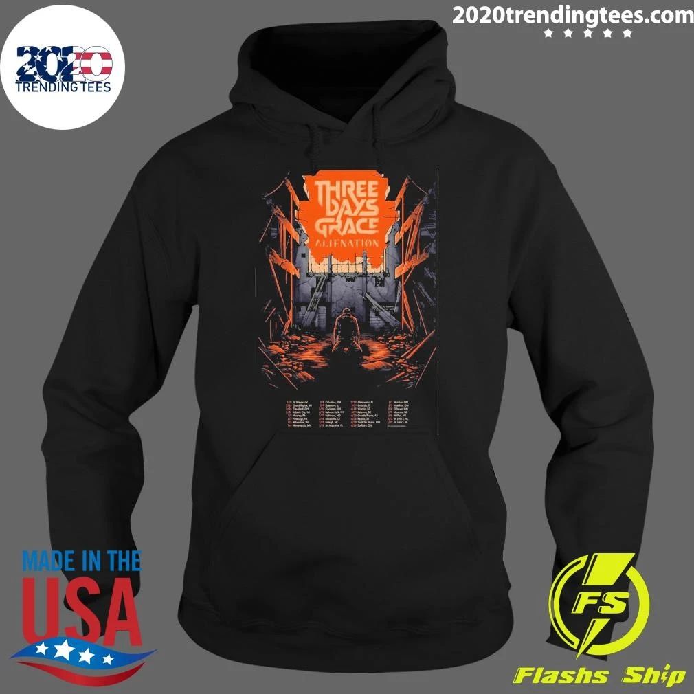 Three Days Grace Alienation Tour 2026 Shirt