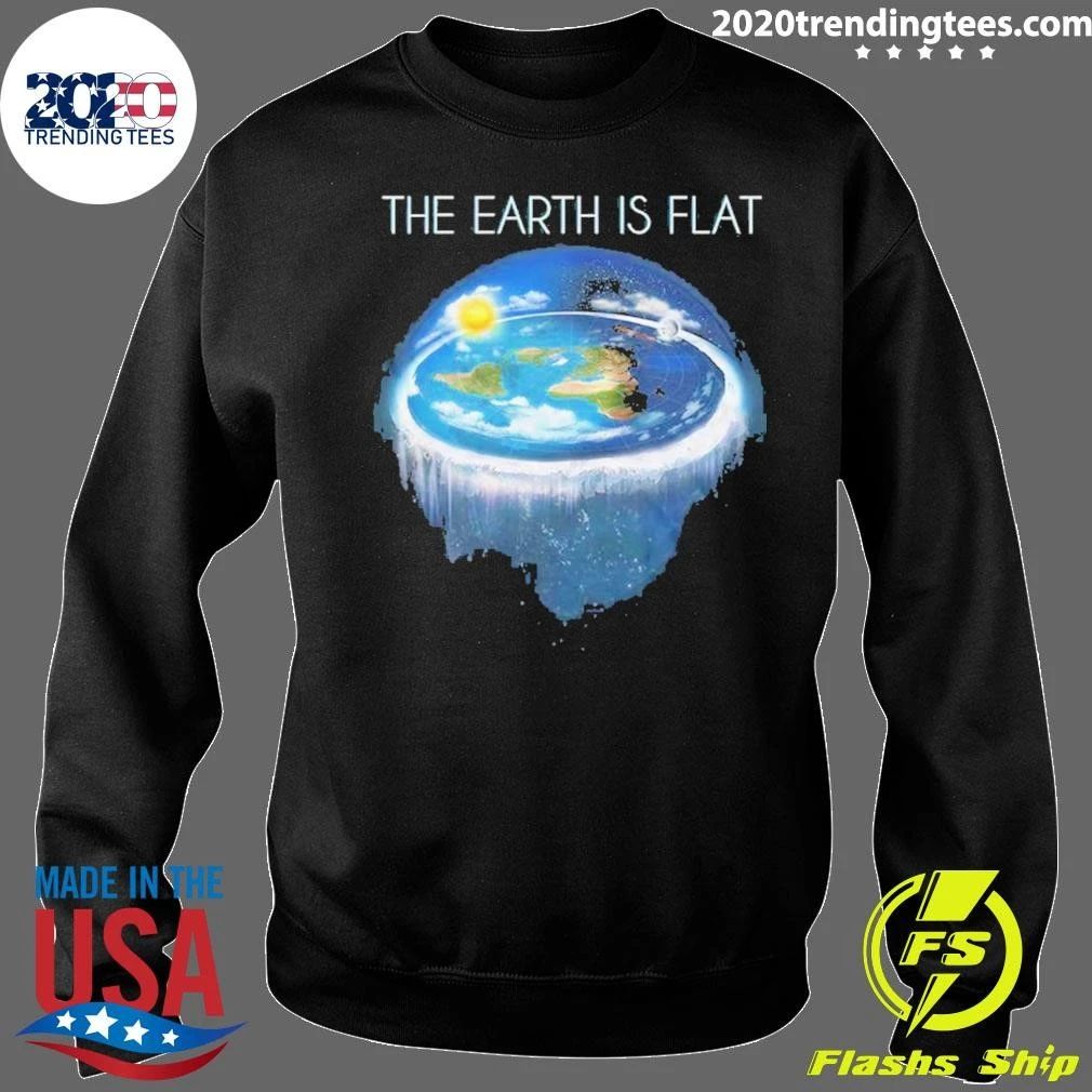 The Earth Is Flat Map Model Firmament Dome Sheol Tee Shirt