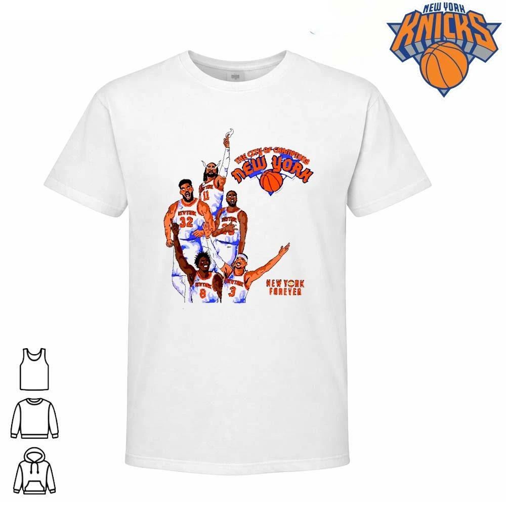 The City Of Champions New York Forever Knicks Anime Flame Team Shirt