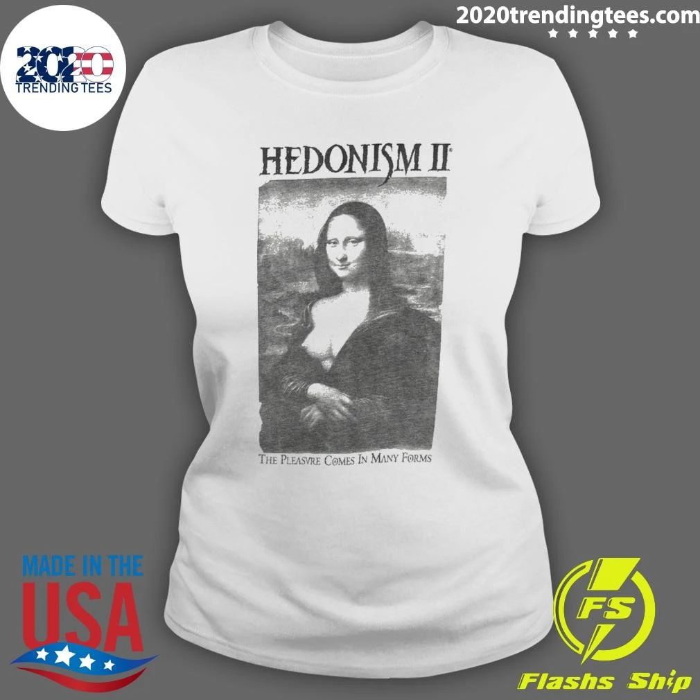 Hedonism II Mona Lisa Rare Vintage 90s Art Shirt