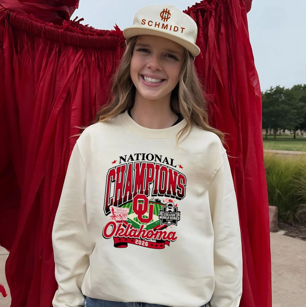 Oklahoma Sooners 2026 College World Series Champions Stretch shirt