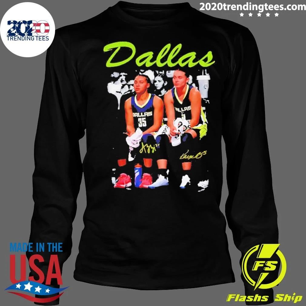 Azzi Fudd And Paige Bueckers Dallas Wings Women’s Basketball Game Day 2026 Signatures Shirt