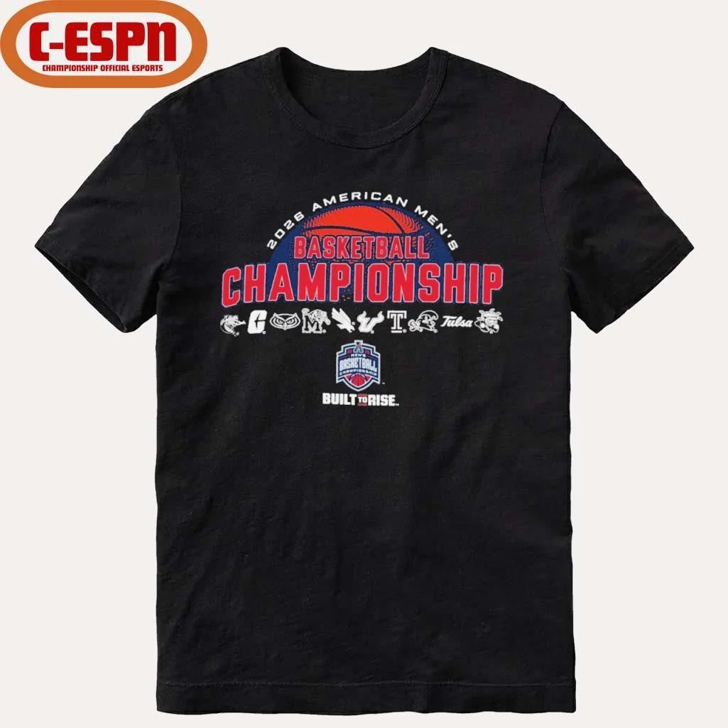 2026 American Athletic Men’s Basketball Championship Team Logo Shirt