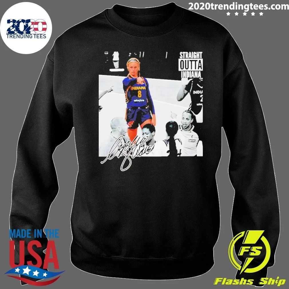 Sophie Cunningham Point God Straight Outta Indiana Indiana Fever Wnba Basketball 2026 Signature Shirt