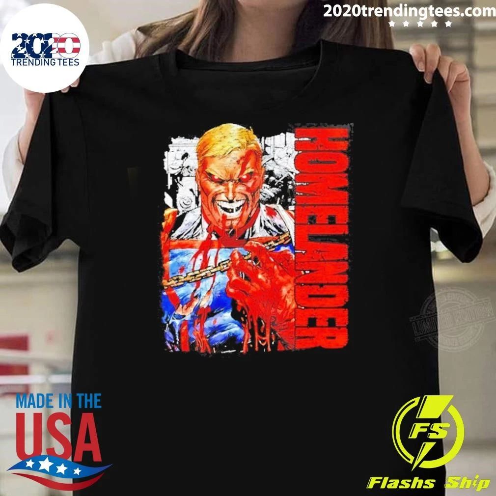 Homelander The Boys Superhero Cartoon Shirt