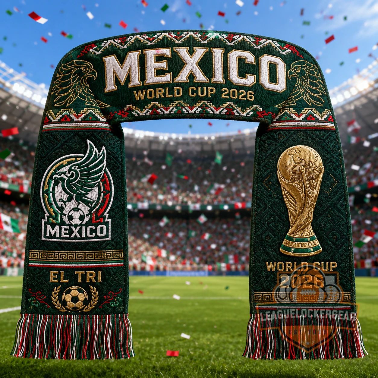 Mexico World Cup 2026 Soccer Scarf