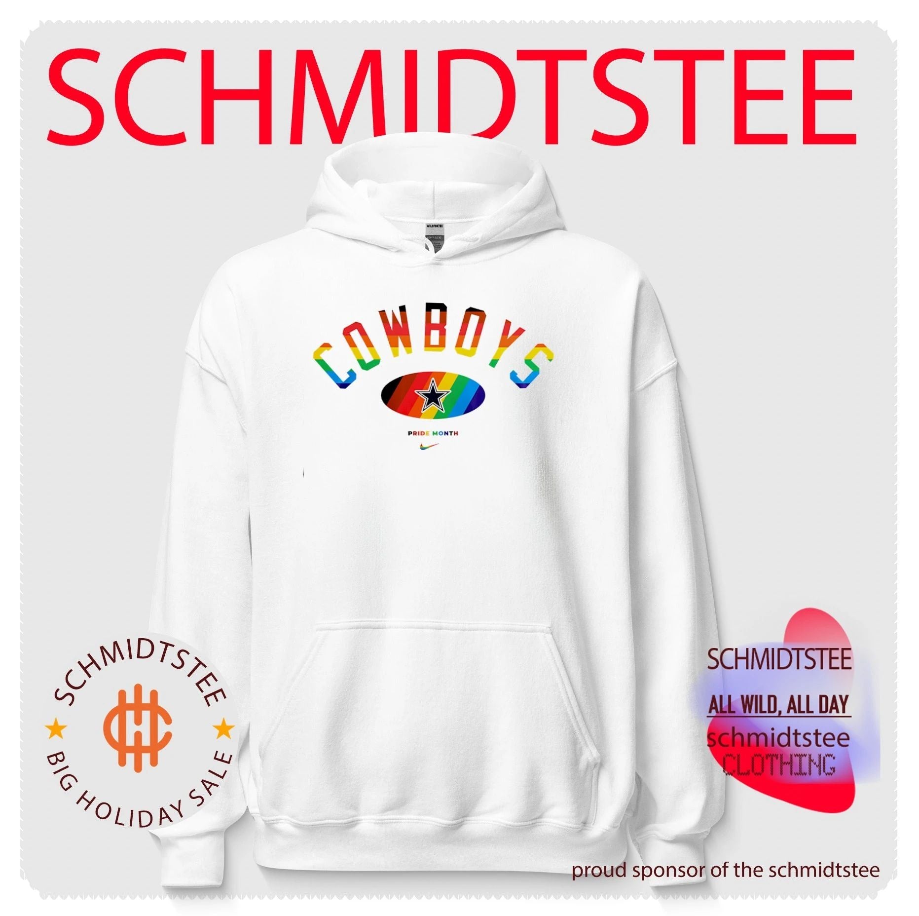 Dallas Cowboys Pride Month Rainbow logo shirt