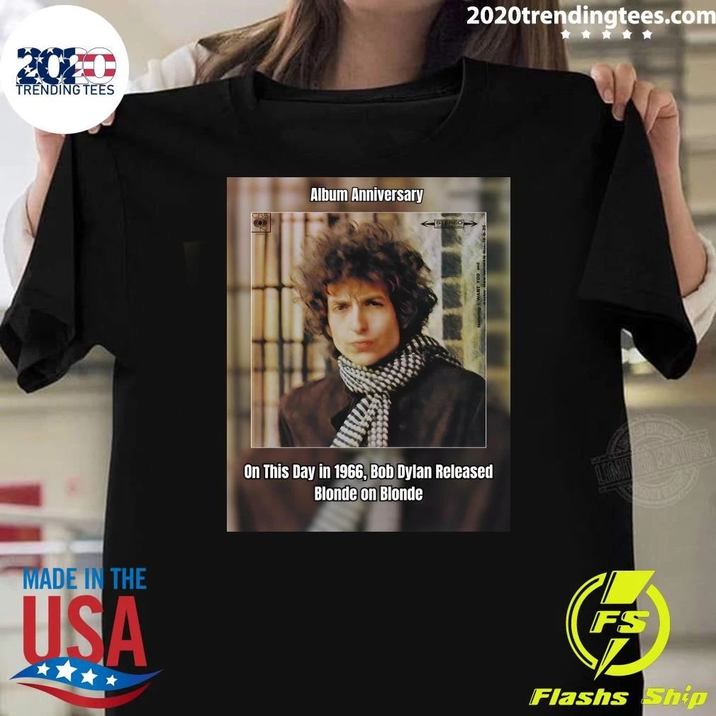 On This Day in 1966, Bob Dylan Released Blonde on Blonde Shirt