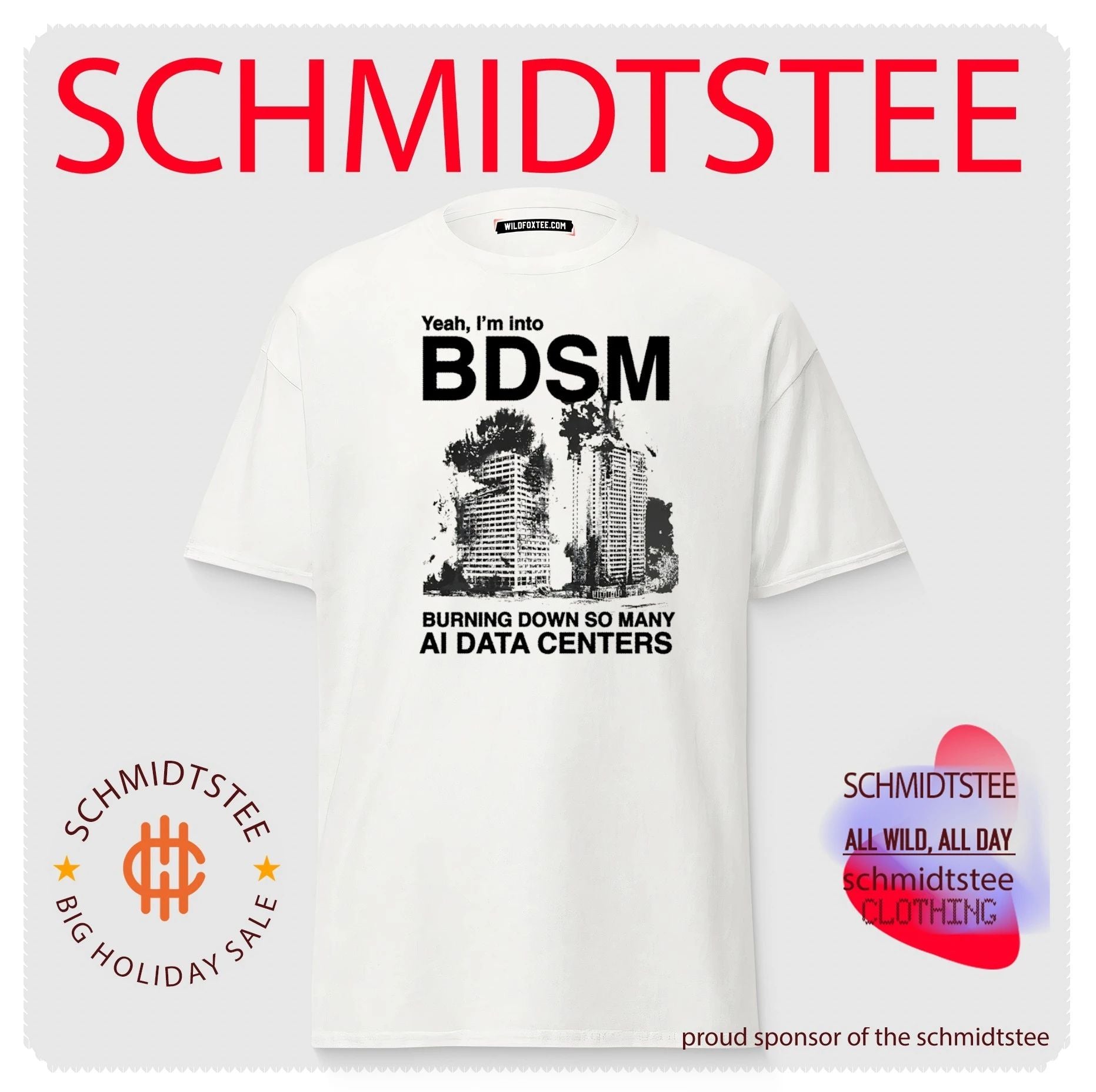 Yeah I’m into BDSM Burning Down So Many AI Data Centers shirt