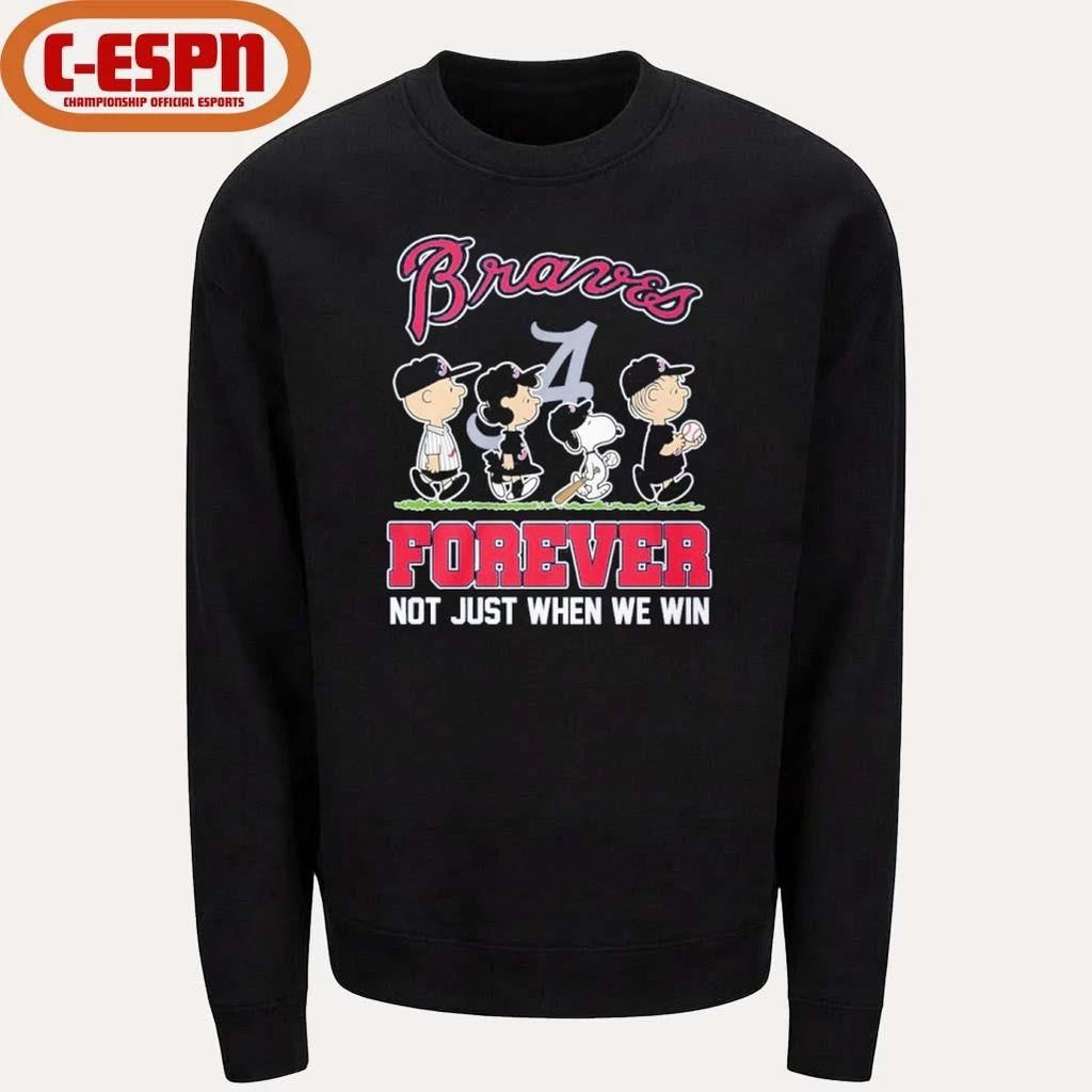 The Peanuts Characters Forever X Atlanta Braves Shirt