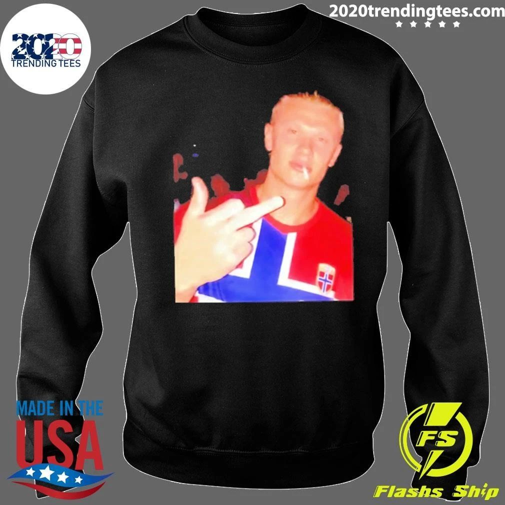 Erling Haaland Norway National Middle Finger Shirt