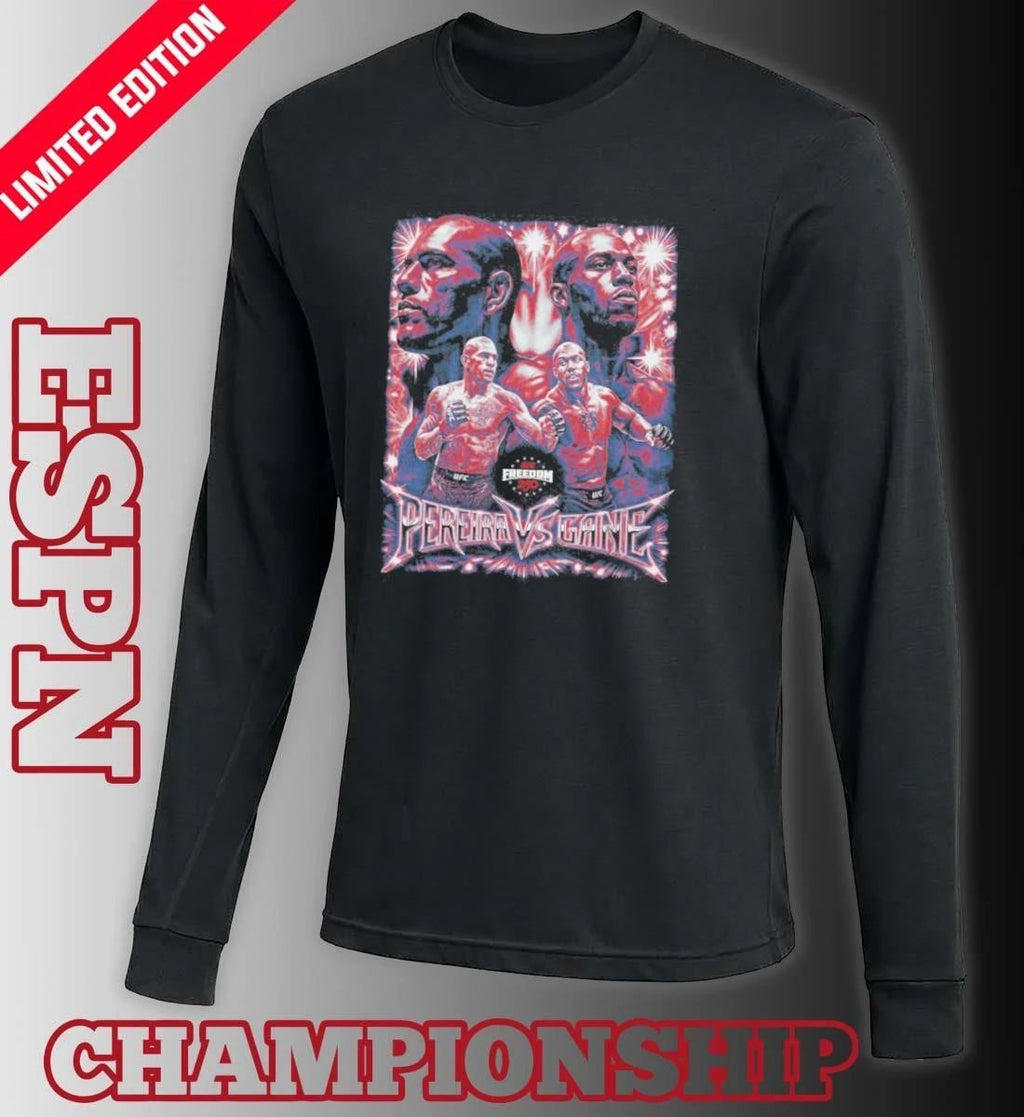 UFC Freedom 250 Alex Pereira Vs. Ciryl Gane Vintage Grunge T-shirt