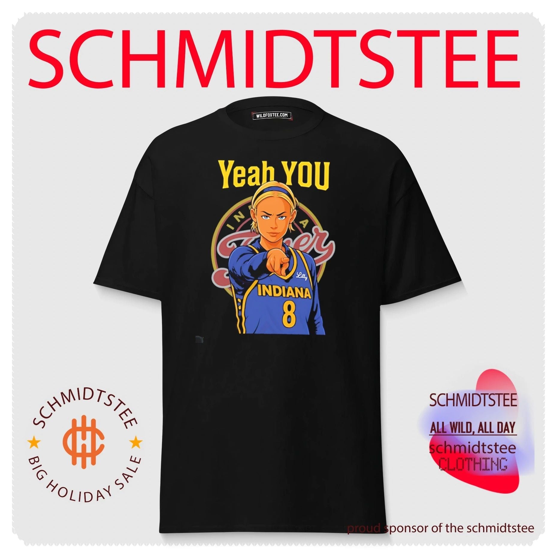 Indiana Fever Sophie Cunning Yeah You Ham pointing illustrated shirt
