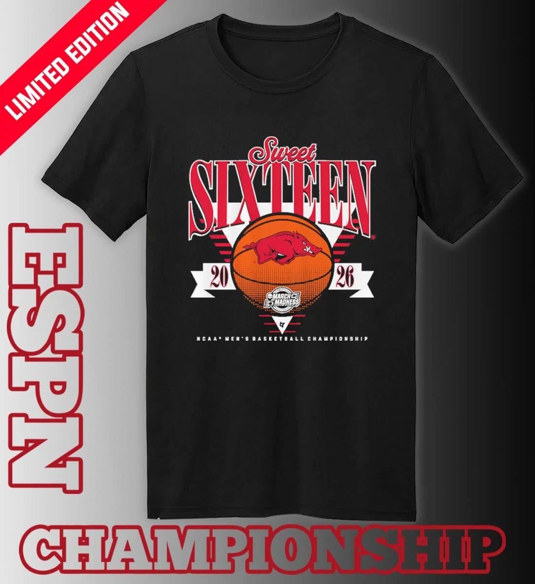 Arkansas Razorbacks MBB 2026 Sweet Sixteen shirt