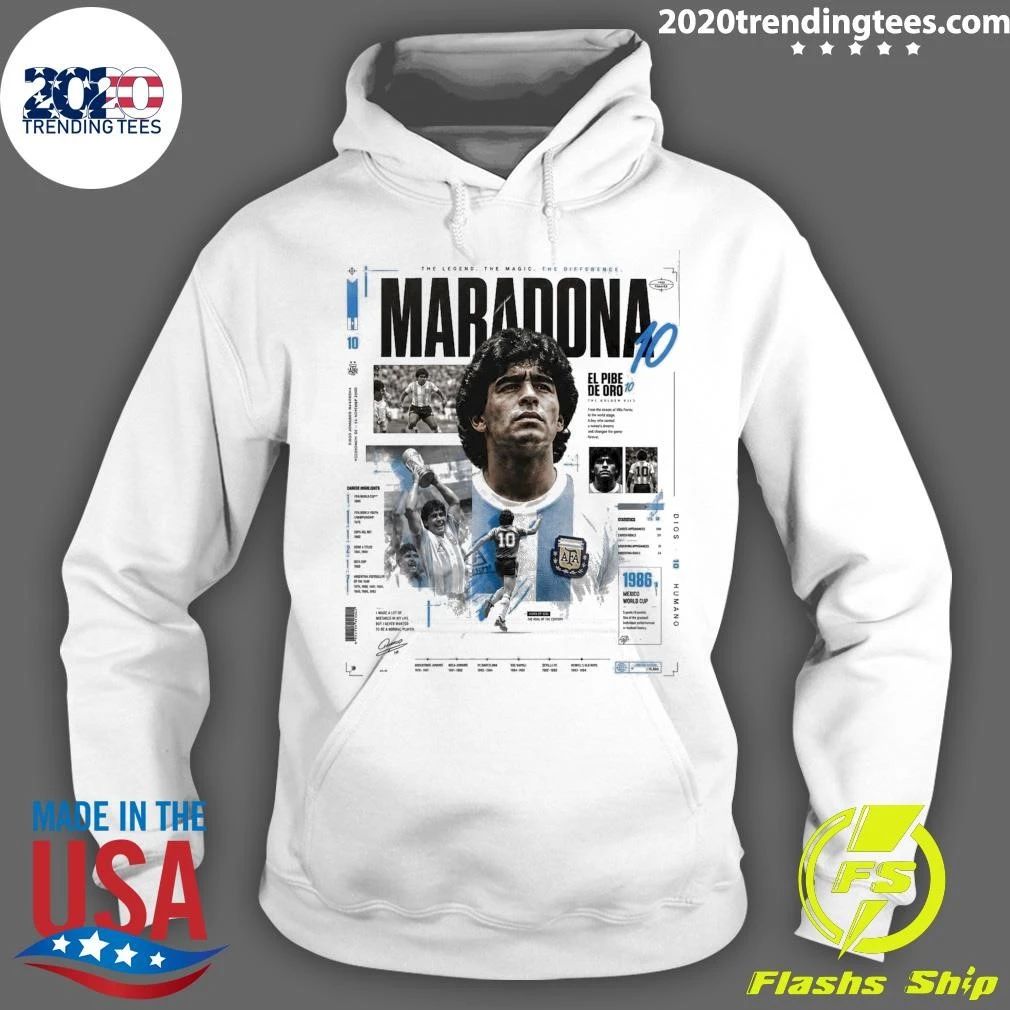 Diego Maradona Retro 90s Football Shirt