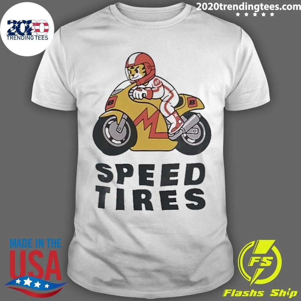 Speed Tires Tiger Motorcycle Racing Biker Shirt