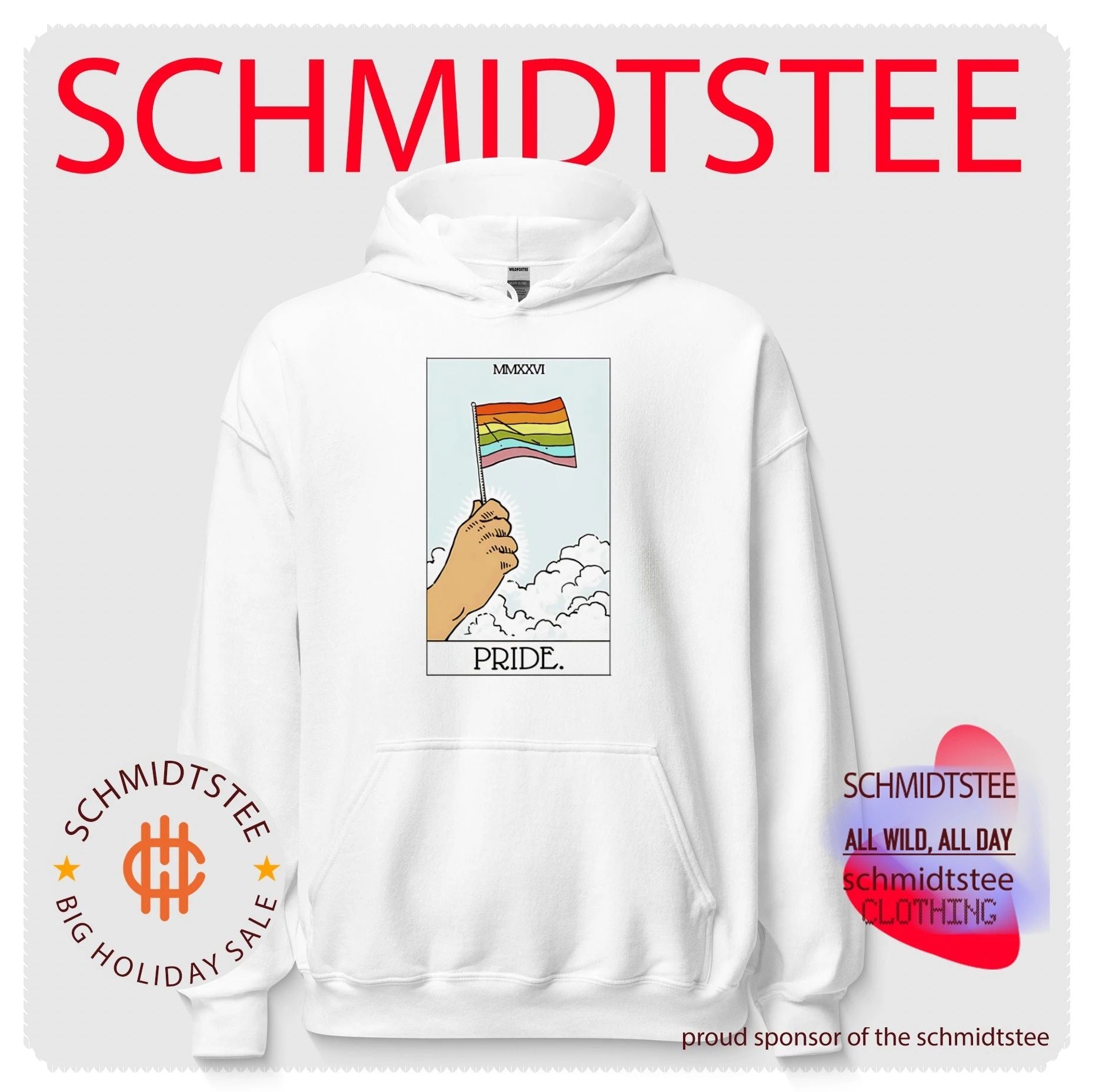 Pride Tarot rainbow flag shirt