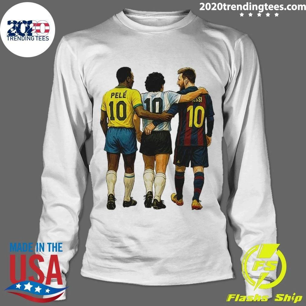 Pele, Maradona and Messi Football Legends Shirt