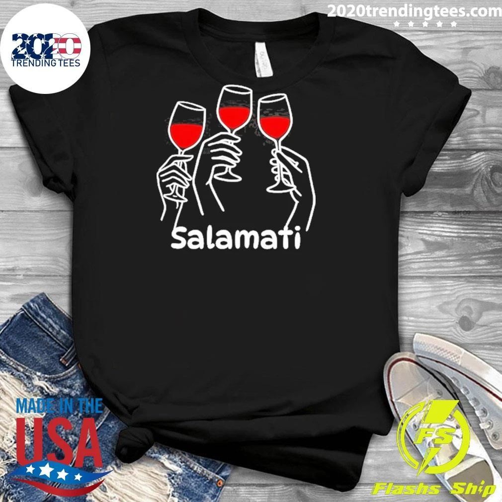Salamati Wine Toast Cheers Shirt