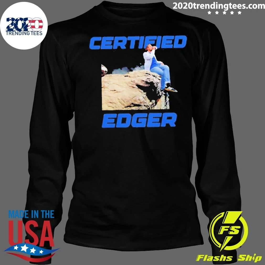 Certified Edger Edging Drink Beer Graphic Shirt