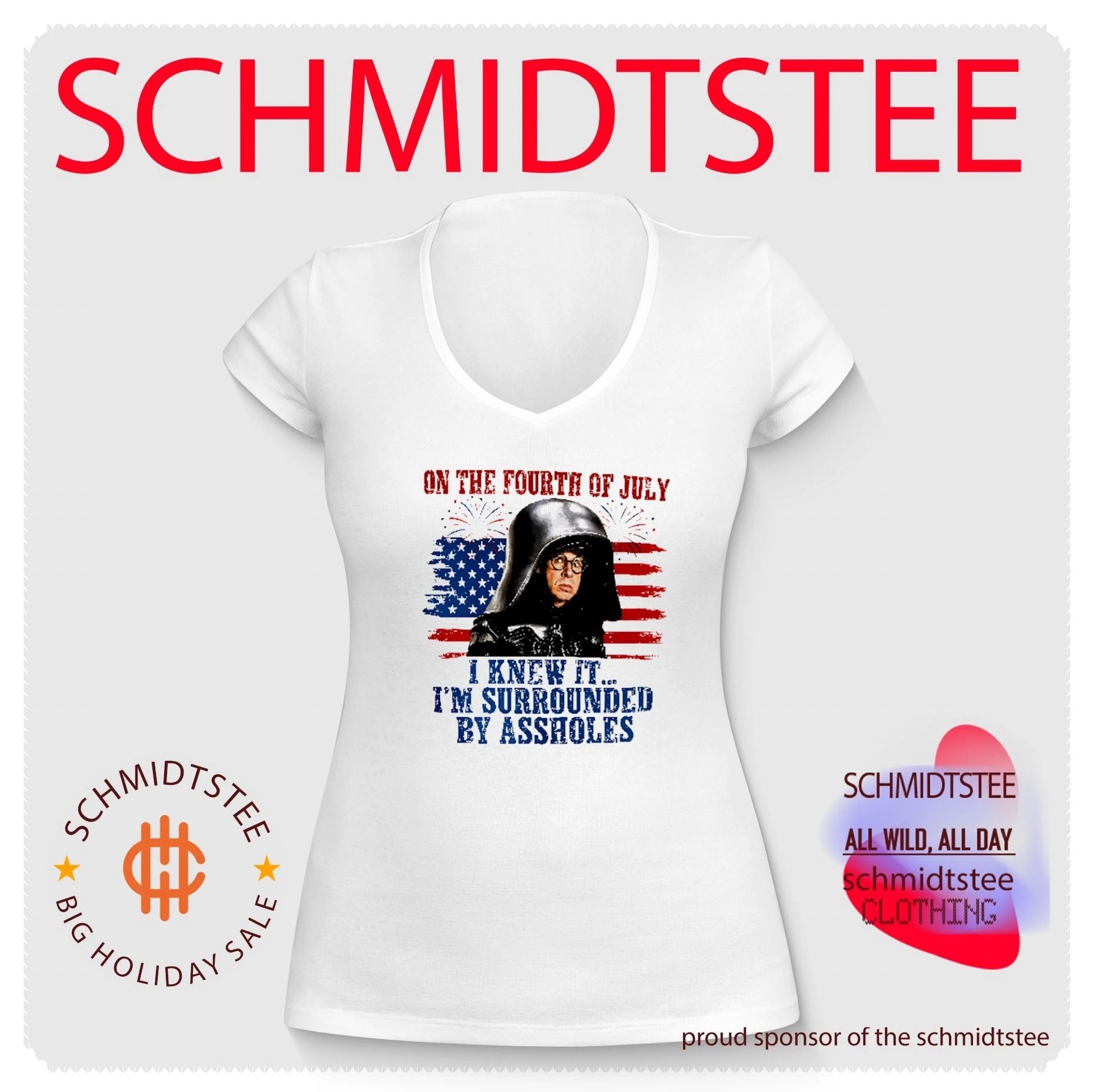 Dark Helmet Spaceballs I Knew It I’m Surrounded By Assholes 4th Of July shirt