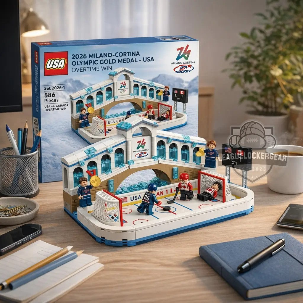 USA 2026 Milano Cortina Olympic Gold Medal Hockey Brick Set