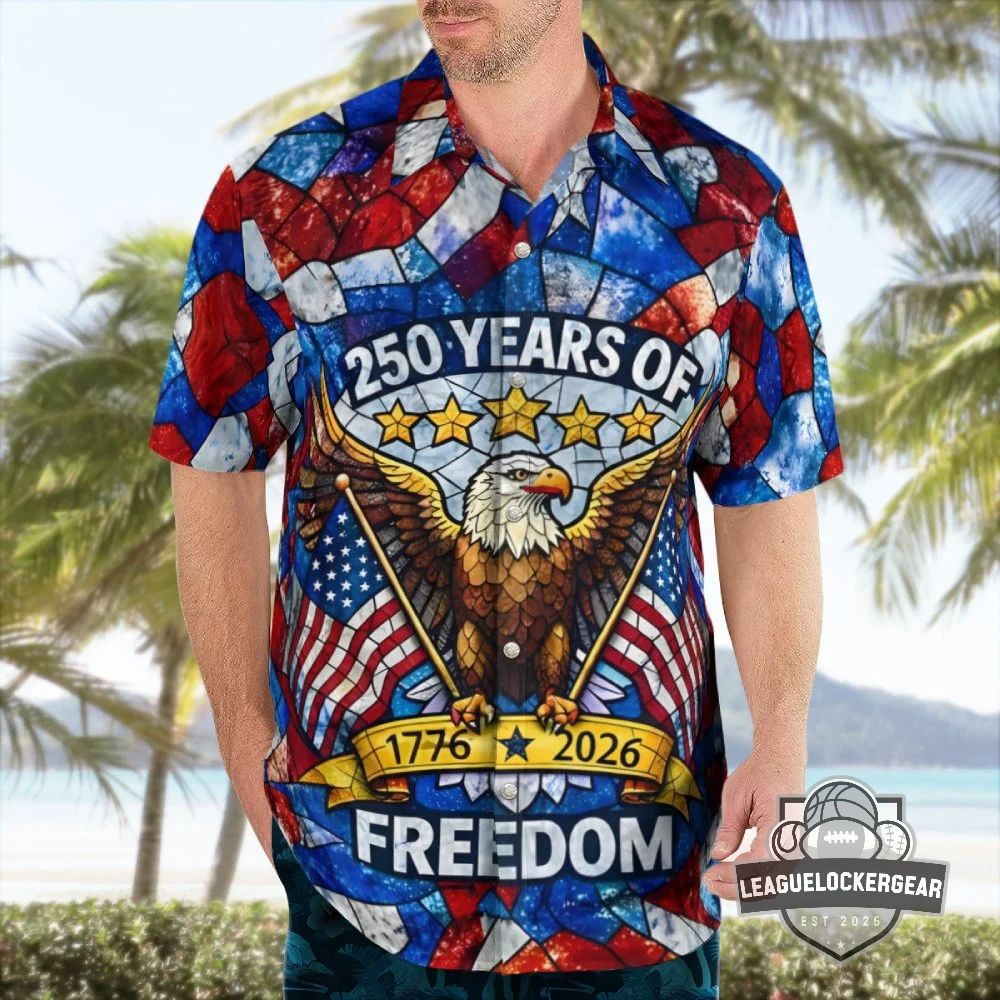 USA 250 Years of Freedom 1776-2026 Hawaiian Shirt