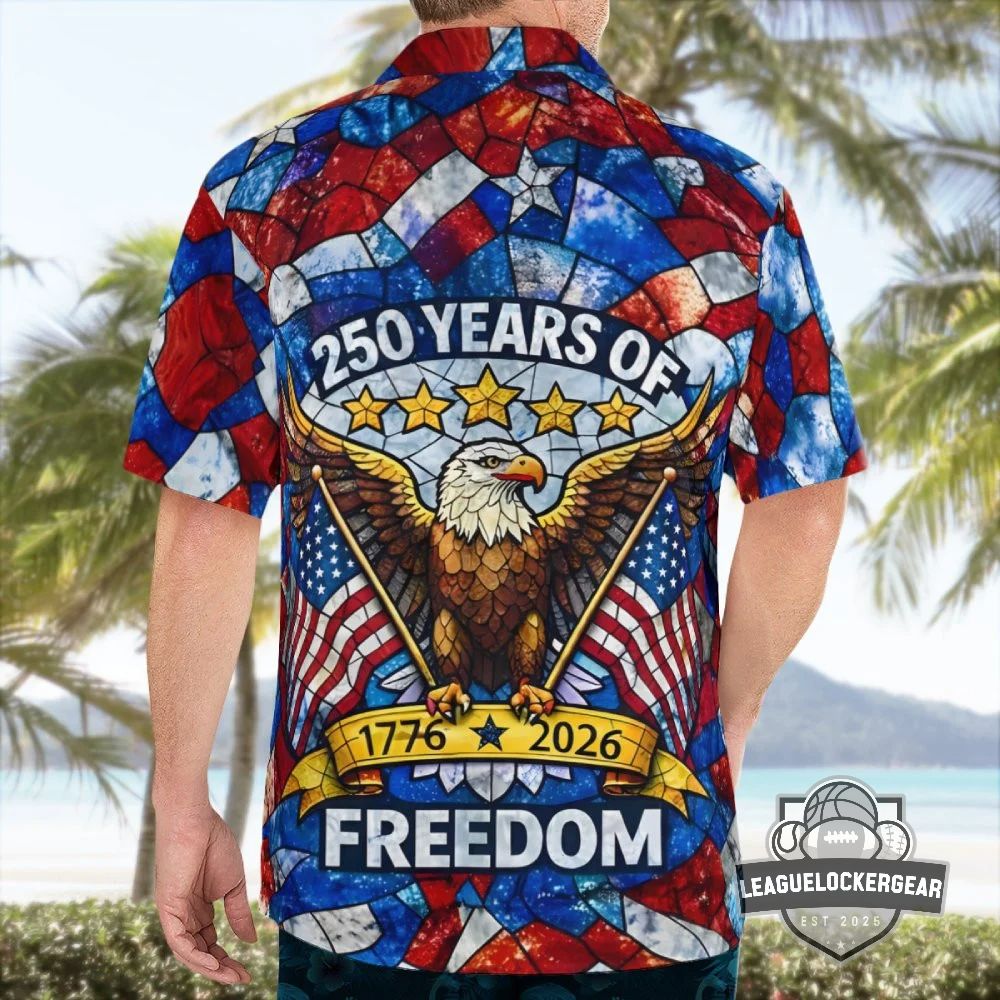 USA 250 Years of Freedom 1776-2026 Hawaiian Shirt