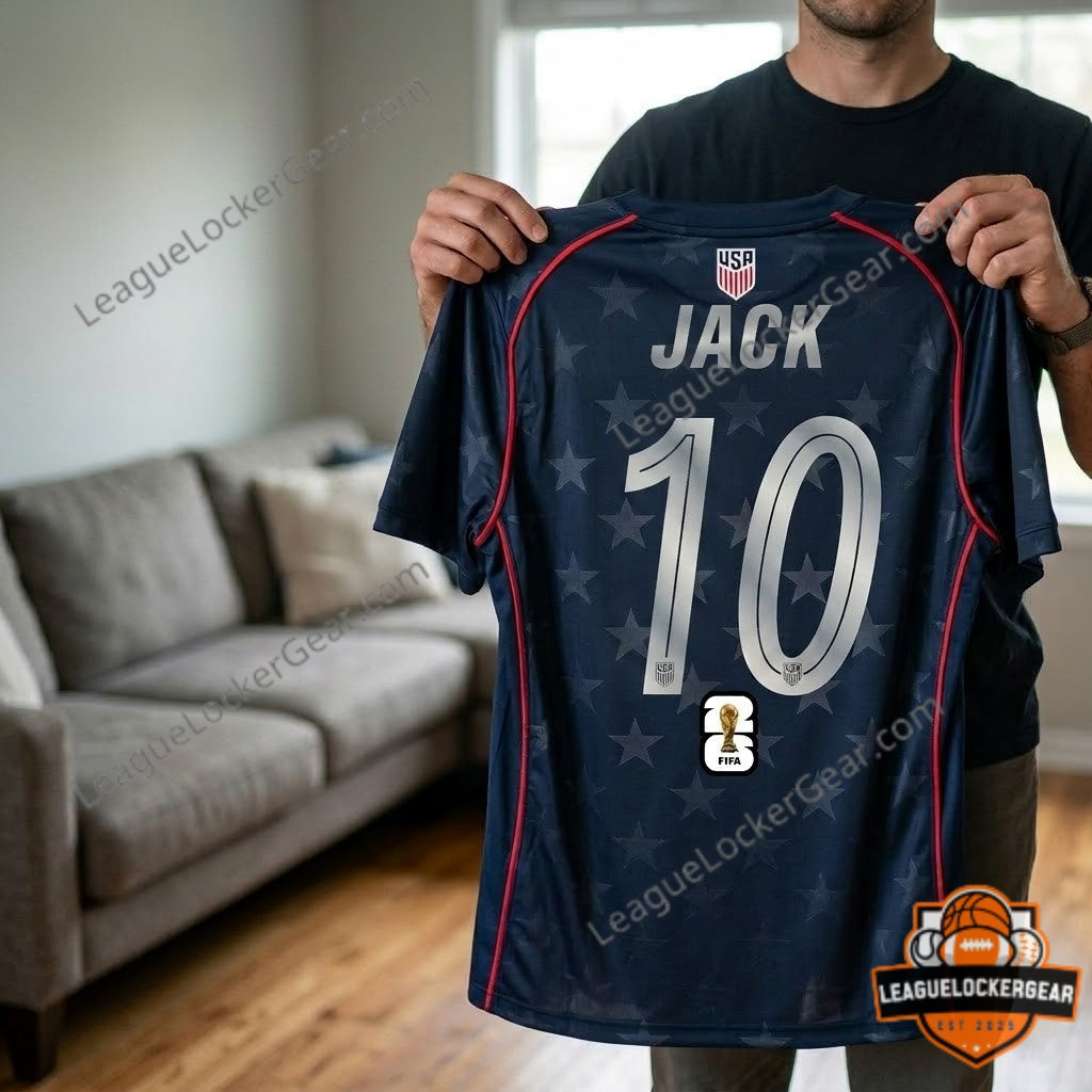 USA Soccer Team 2026 Roster Reveal Customizable Soccer Jersey