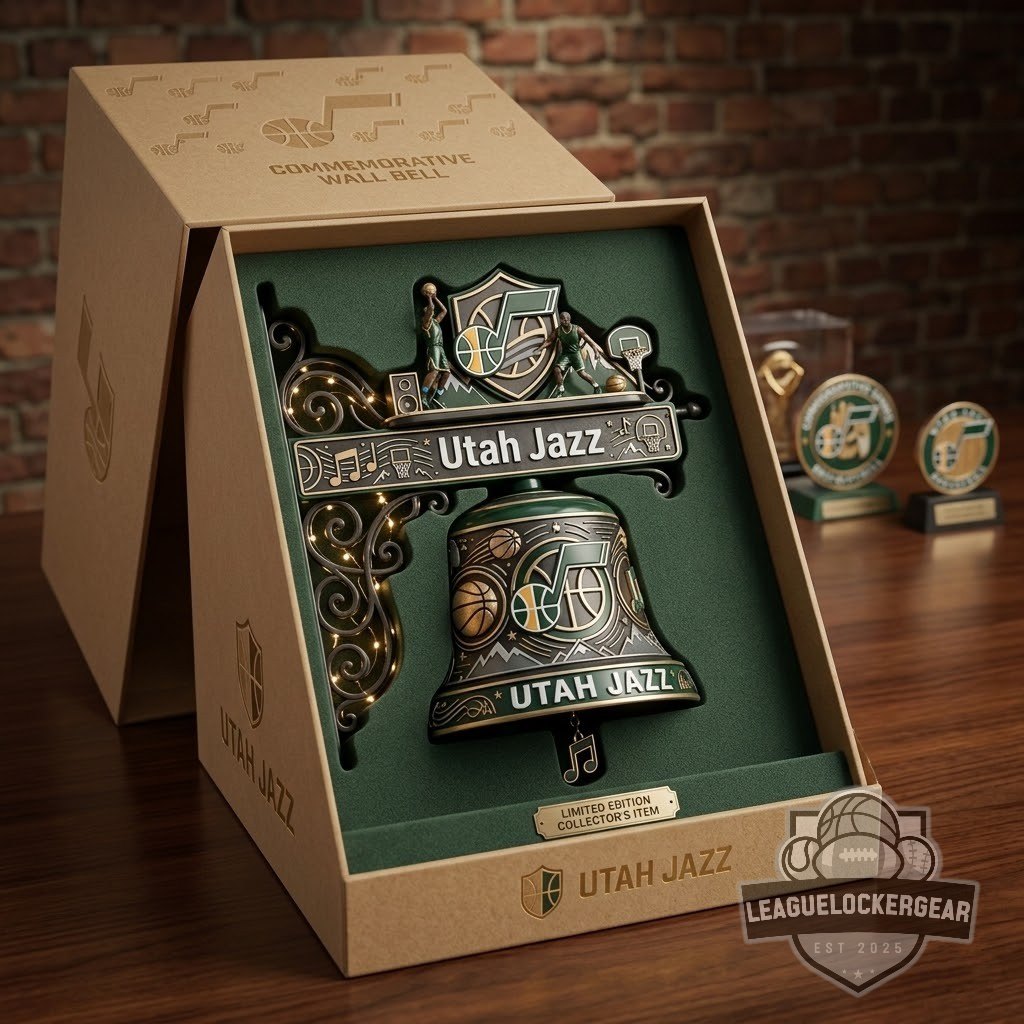 Utah Jazz Vintage Style Hanging Bell