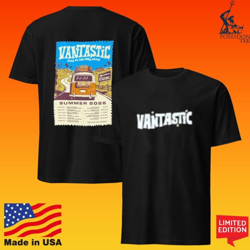 Vantastic Clothing 2026 Uk Festival Tour T-shirt