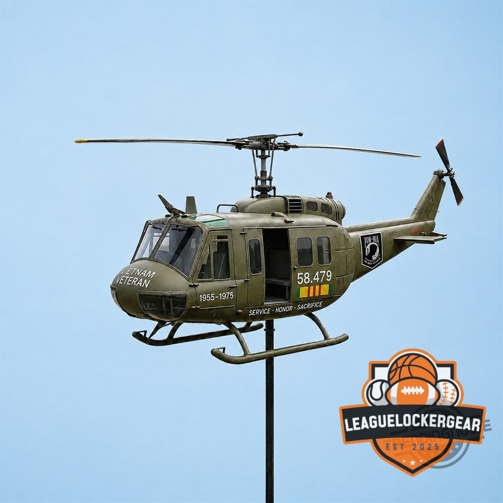 Vietnam Veteran UH-1 Helicopter 2026 Wind Spinner