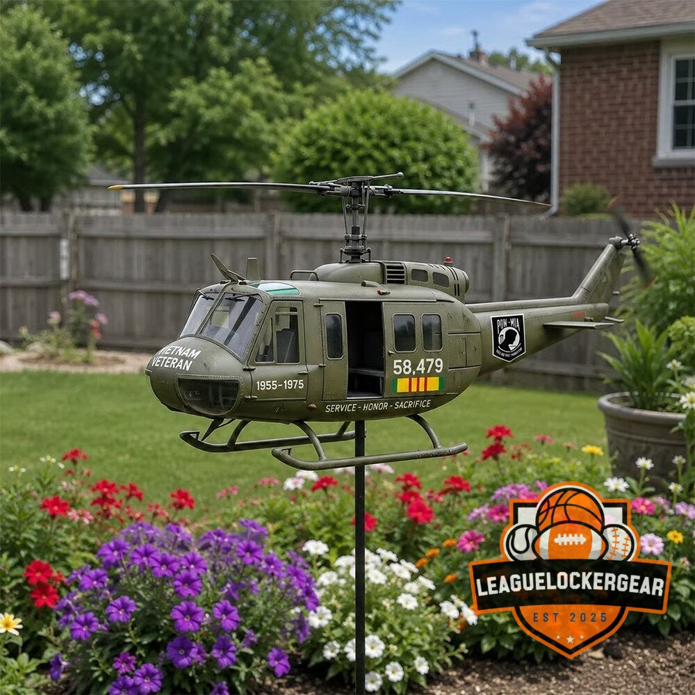 Vietnam Veteran UH-1 Helicopter 2026 Wind Spinner